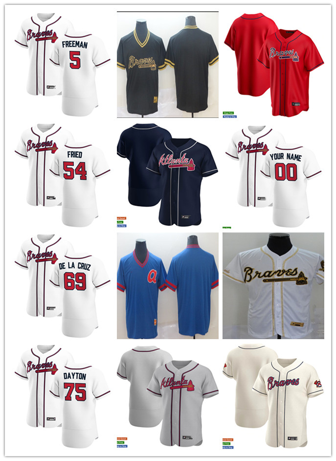 Men Women Youth Atlanta Braves 75 Grant Dayton 69 Jasseel De La Cruz 5 Freddie Freeman 54 Max Fried Custom Baseball Jersey Blank, Blue;black
Men Women Youth Atlanta Braves 75 Grant Dayton 69 Jasseel De La Cruz 5 Freddie Freeman 54 Max Fried Custom Baseball Jersey Blank, Blue;black