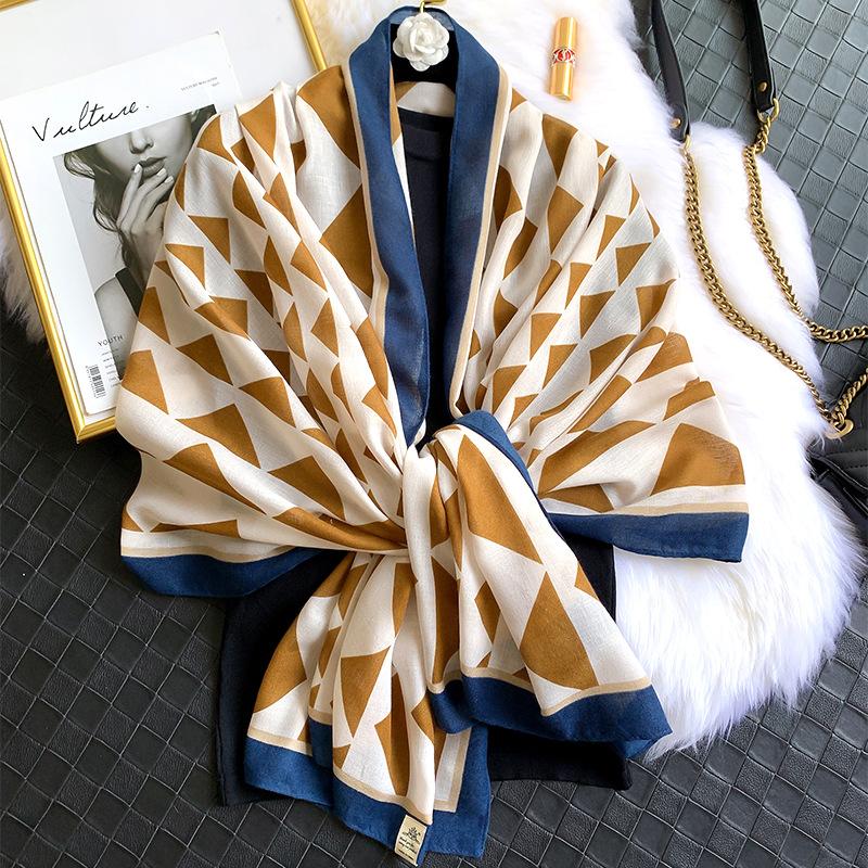 Scarves High Quality Fashion Spring Autumn Cotton Scarf Flower Beach Women Hijab Shawls And Wraps Female Foulard Echarpe Designer Bandan, Blue;gray
Scarves High Quality Fashion Spring Autumn Cotton Scarf Flower Beach Women Hijab Shawls And Wraps Female Foulard Echarpe Designer Bandan, Blue;gray