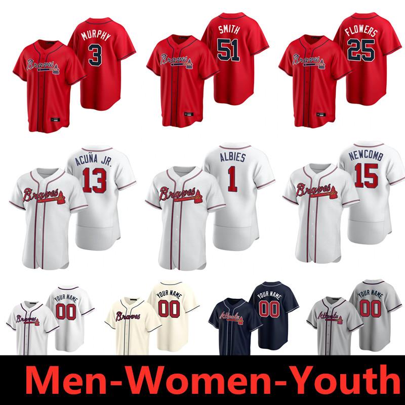 2021 Atlanta Men Women kids baseball Jerseys Ronald Acuna Jr. Freddie Freeman Dansby Swanson Cole Hamels Ozzie Albies Chipper Jones Braves, Blue;black
2021 Atlanta Men Women kids baseball Jerseys Ronald Acuna Jr. Freddie Freeman Dansby Swanson Cole Hamels Ozzie Albies Chipper Jones Braves, Blue;black