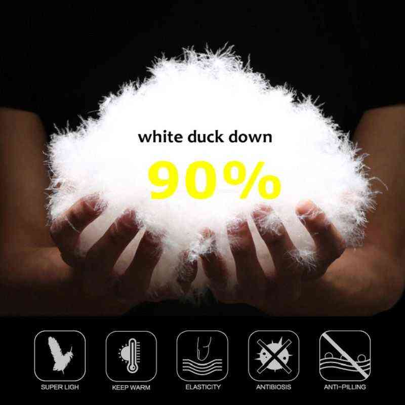 Men's Sleeveless Jacket White Duck Down Autumn Winter Lightweight Waistcoat Male Fashion Casual Puffer Vest Men Vest Coat 211104