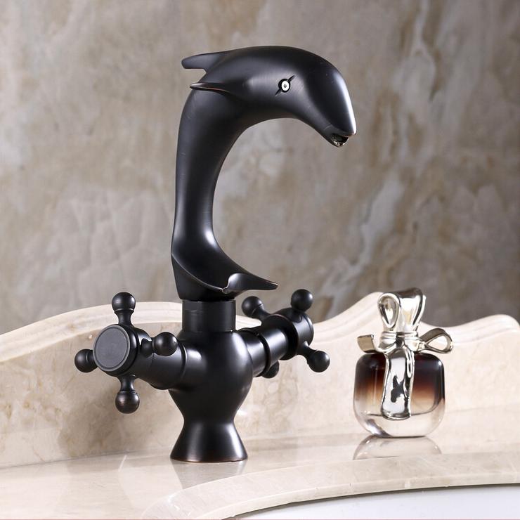 Bathroom Sink Faucets L16108 High Quality Deck Mounted Black Color Brass Material And Cold Water Dolphin Basin Tap
Bathroom Sink Faucets L16108 High Quality Deck Mounted Black Color Brass Material And Cold Water Dolphin Basin Tap