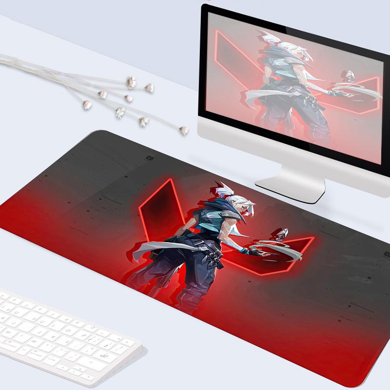 Mouse Pads & Wrist Rests Desk Mat Valorant Gaming Large Rubber Washable Speed Gamer Accessories Locking Edge XL Otaku Laptop Keyboard Mats