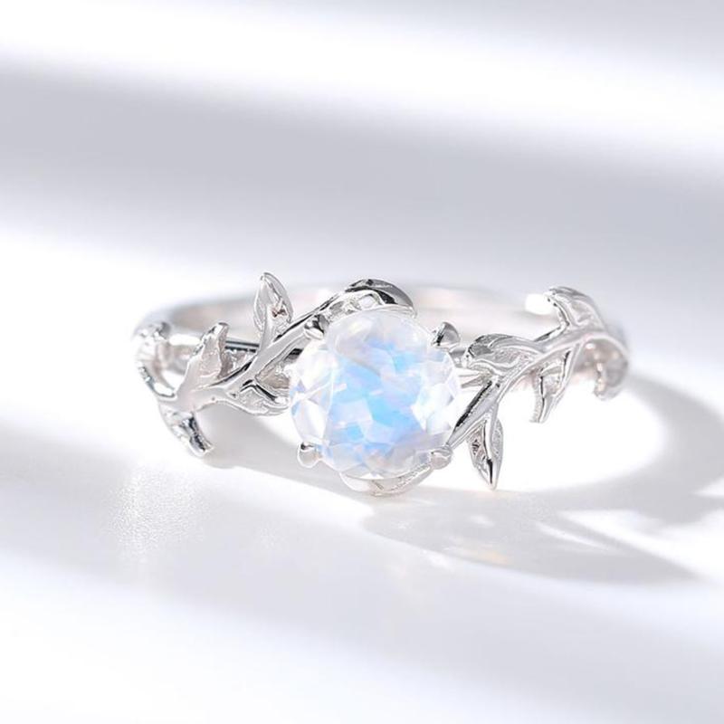 Cluster Rings Arrival 925 Silver Jewelry Faceted Cut 7mm Natural Blue Moonstone Ring Leaf For Women Party Gift
Cluster Rings Arrival 925 Silver Jewelry Faceted Cut 7mm Natural Blue Moonstone Ring Leaf For Women Party Gift