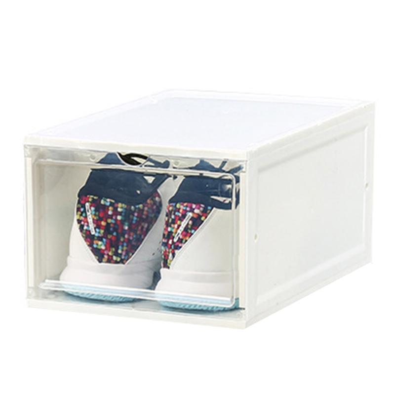 1Pcs High Quality PP Shoe Box Transparent Drawer Case Plastic Boxes Stackable Storage Organizer Clothing & Wardrobe