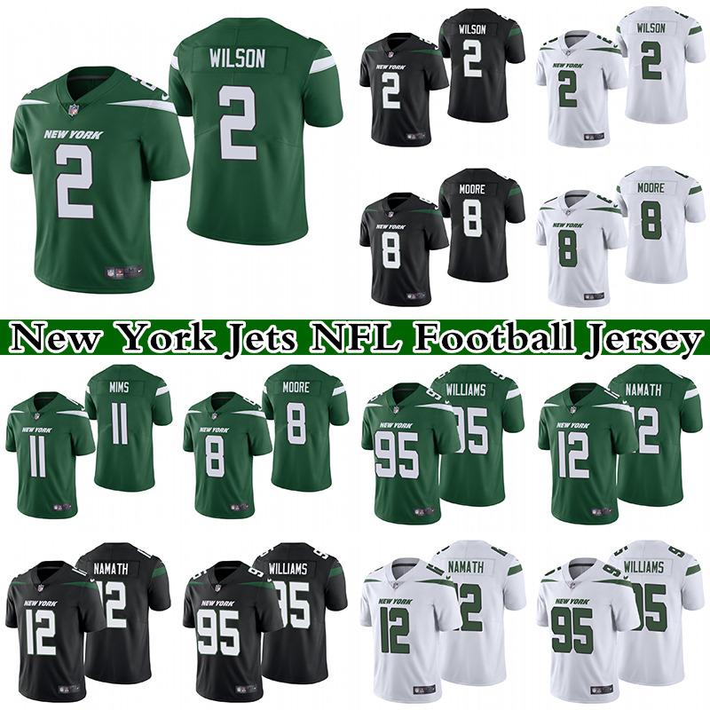 2 Zach Wilson 8 Elijah Moore 11 Denzel Mims 12 Joe Namath 95 Quinnen Williams Men's Stitched NFL New York Jets Nike Limited Football Jersey, White
2 Zach Wilson 8 Elijah Moore 11 Denzel Mims 12 Joe Namath 95 Quinnen Williams Men's Stitched NFL New York Jets Nike Limited Football Jersey, White