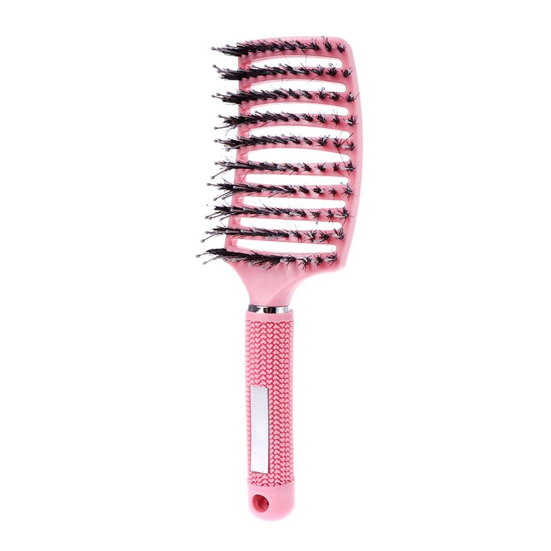 Bristle Nylon Hair Scalp Massage Brushes Women Wet Curly Detangle Brush for Salon Hairdressing Styling Tools