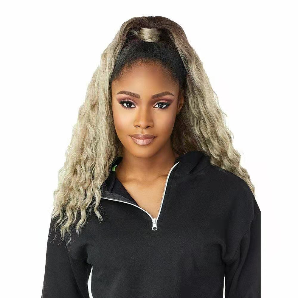 Afro Puff Drawstring Ponytail with Replaceable Bangs Gray High Puff Bun Short Afros Curly Hair Buns Clip in Hairpieces Pineapple Ponytails 120g140g
Afro Puff Drawstring Ponytail with Replaceable Bangs Gray High Puff Bun Short Afros Curly Hair Buns Clip in Hairpieces Pineapple Ponytails 120g140g