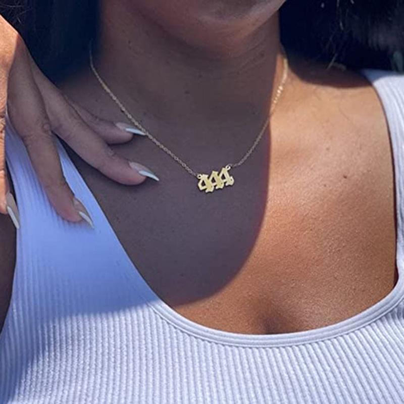 Pendant Necklaces Stainless Steel Angel Number Necklace 111 222 333 444 555 666 777 888 999 Digital Jewelry
Pendant Necklaces Stainless Steel Angel Number Necklace 111 222 333 444 555 666 777 888 999 Digital Jewelry