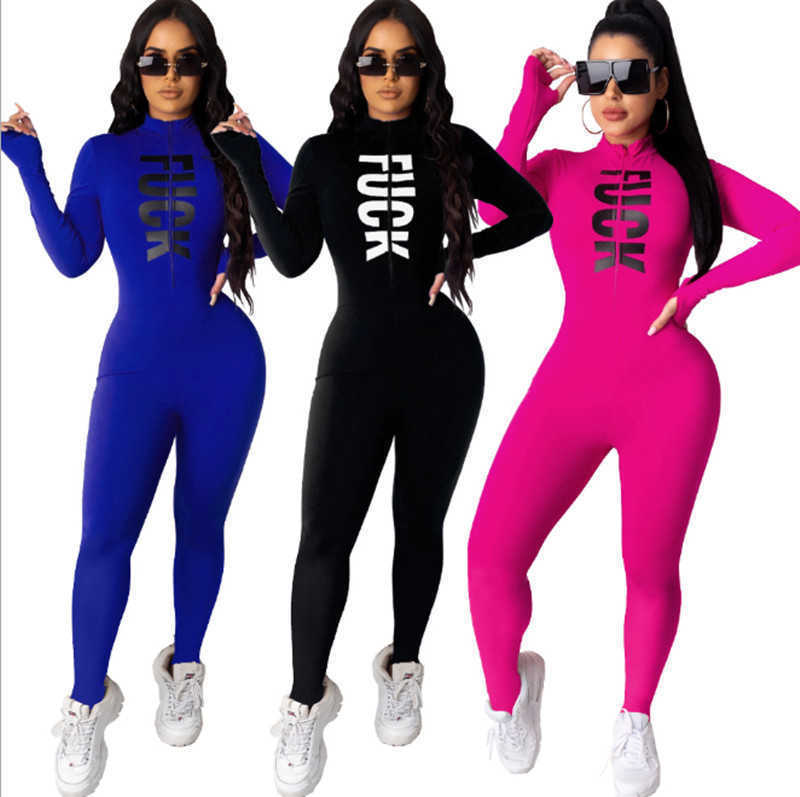 Plus size 2X fall winter Women long sleeve Jumpsuits fashion Rompers sexy skinny bodysuits Casual solid color overalls night clubs wear