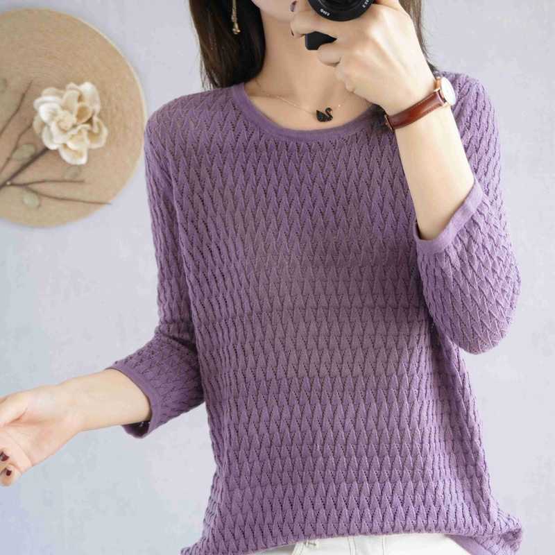 Women's O-neck cashmere sweater pullovers Autumn and winter women's sweaters Sweaters 211011Z