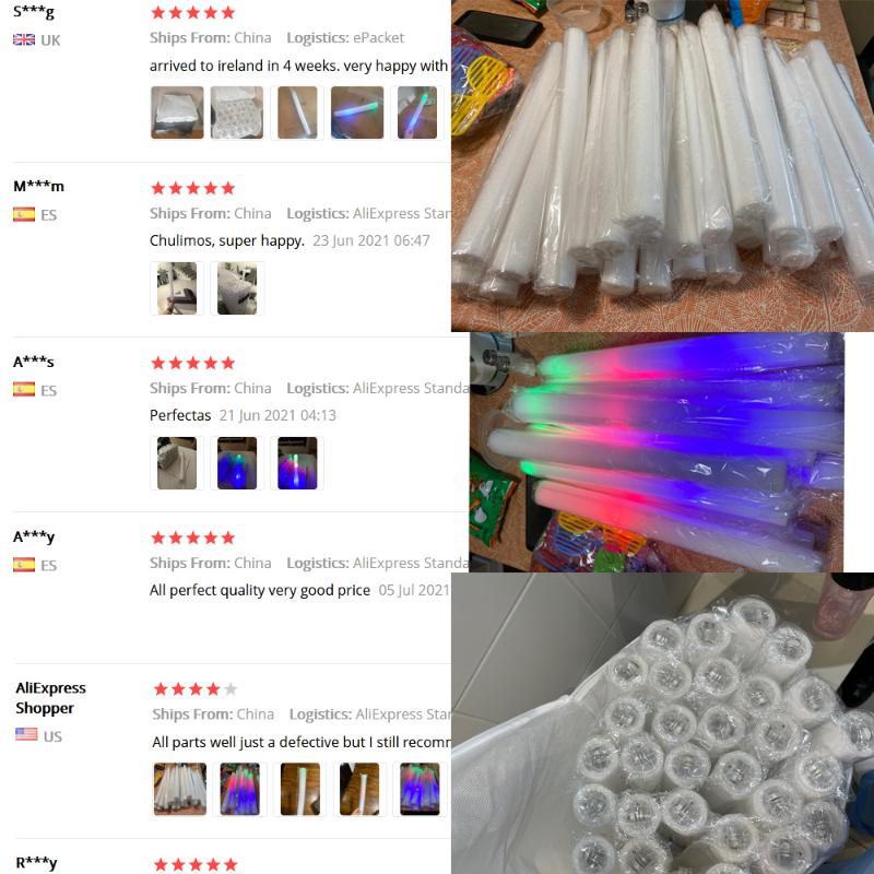 Party Decoration 12/15/24/30/60/90Pcs Glow Sticks RGB LED Lights In The Dark Fluorescence Light For Wedding Concert Festival