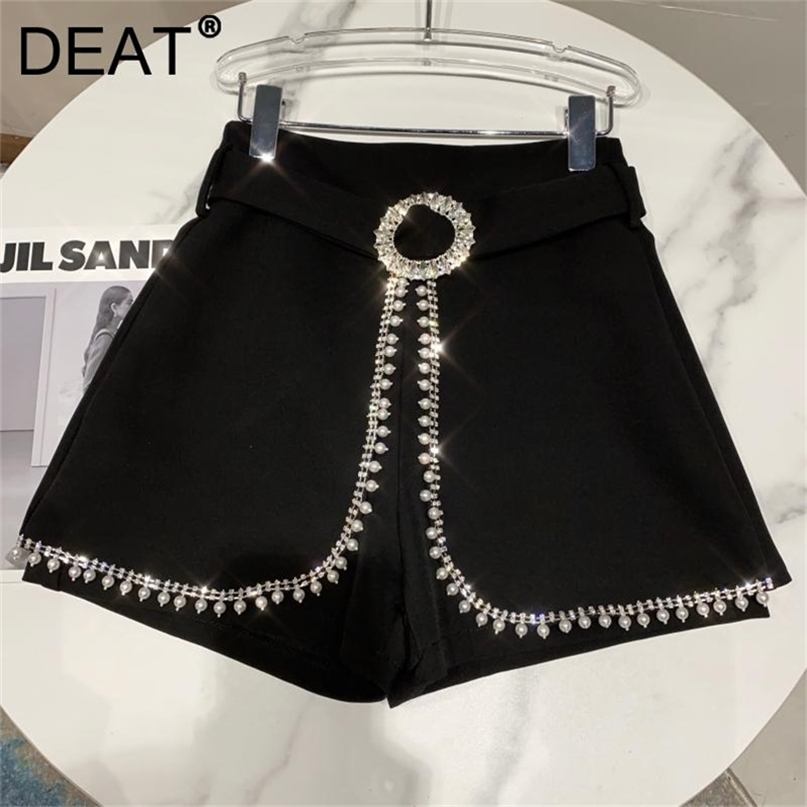 DEAT Spring Arrivals Solid Color Nature Waist Pearl Nailed Bead Edge Fake Two Pieces Shorts MZ360 210722, White
DEAT Spring Arrivals Solid Color Nature Waist Pearl Nailed Bead Edge Fake Two Pieces Shorts MZ360 210722, White