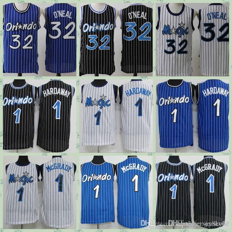 Men Orlando Magic Penny Hardaway Shaquille O'Neal Tracy McGrady Swingman players sewn embroidered nba basketball jerseys, Black;red 
Men Orlando Magic Penny Hardaway Shaquille O'Neal Tracy McGrady Swingman players sewn embroidered nba basketball jerseys, Black;red