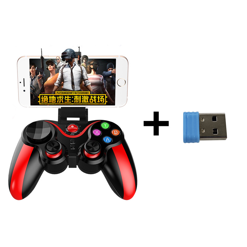 Wireless Mobile Game Controller Bluetooth-compatible Gamepad and Thumbsticks For Mobile Phone Tablet TV Box Holder