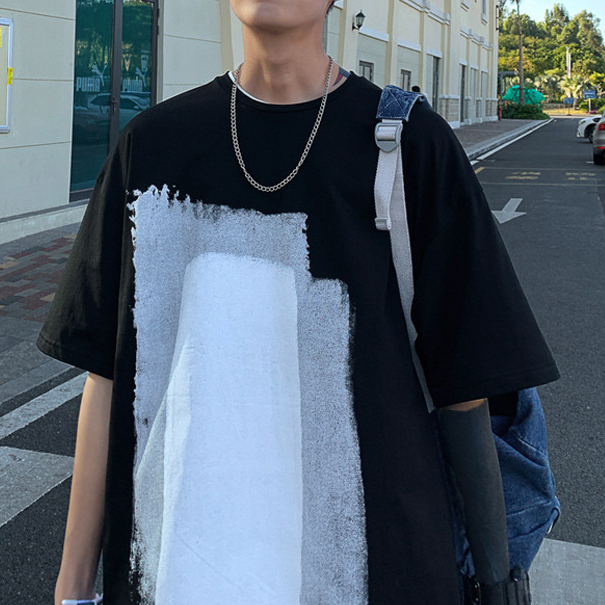 Summer fashion round neck t shirt casual loose outdoor short-sleeved high-quality trend printing youth mens Asian size, White;black
Summer fashion round neck t shirt casual loose outdoor short-sleeved high-quality trend printing youth mens Asian size, White;black