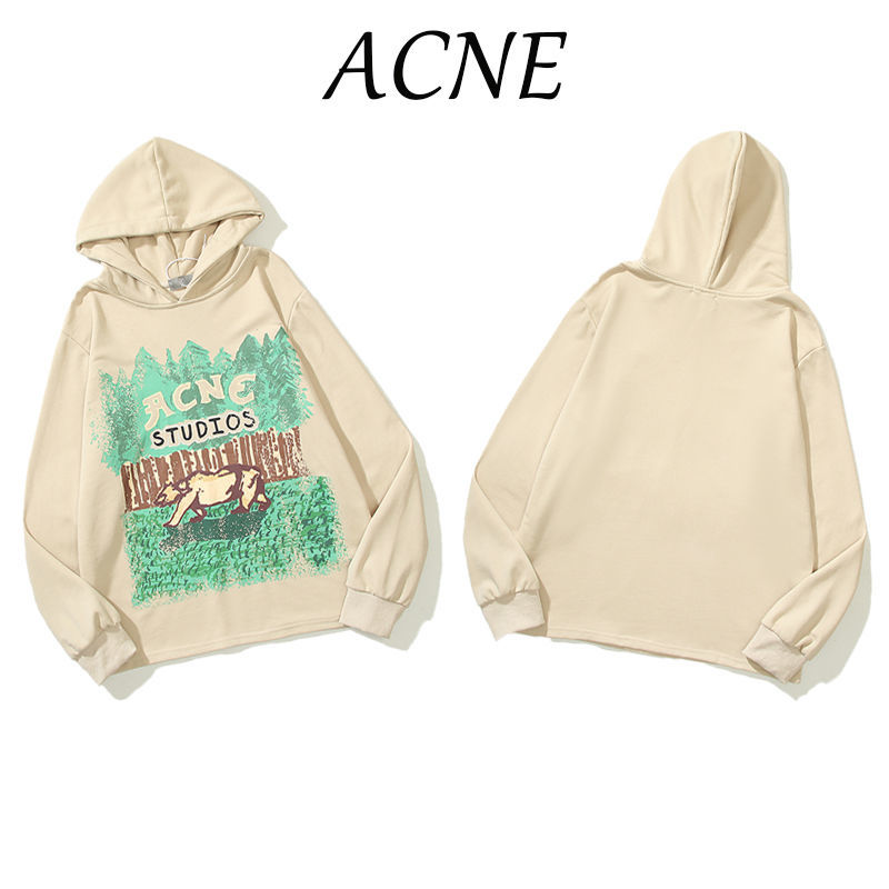 Men's and Women's Hooded Sweater Acne Studios Autumn Long-sleeved Jacket Pure Cotton Loose Cotton Pullover, Khaki
Men's and Women's Hooded Sweater Acne Studios Autumn Long-sleeved Jacket Pure Cotton Loose Cotton Pullover, Khaki