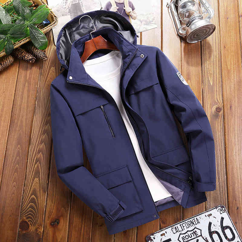 Stormsuit dark blue single layer spring and autumn windproof youth men's jacket thin coat, Men's dark blue
Stormsuit dark blue single layer spring and autumn windproof youth men's jacket thin coat, Men's dark blue