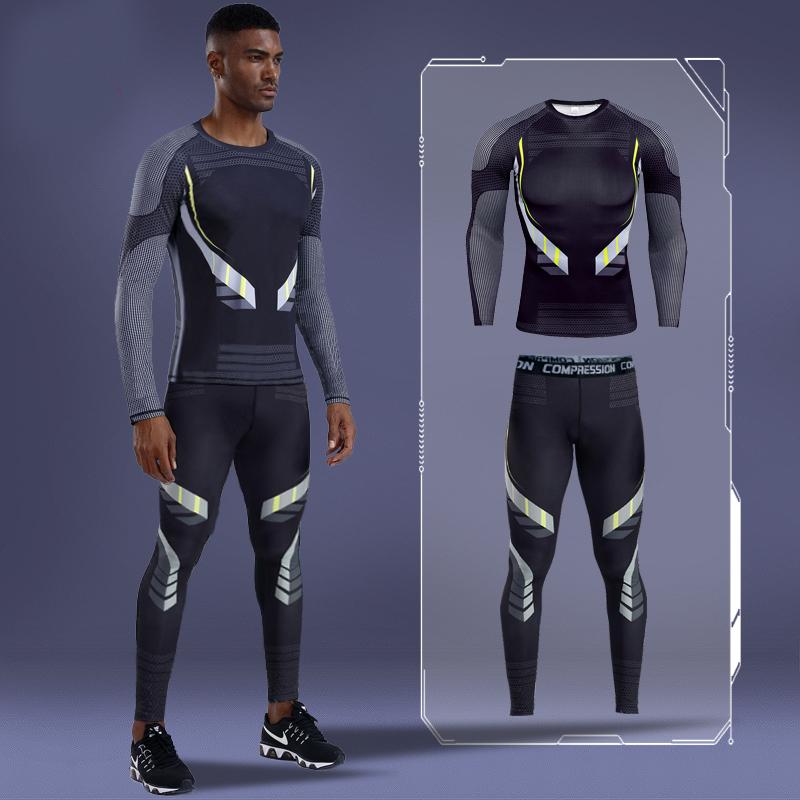 Running Jerseys Sports Suit Men Long Sleeve Sets Compression T-Shirt + Pants Rashguard Gym Jogging Tracksuit Workout Tights, Tk174
Running Jerseys Sports Suit Men Long Sleeve Sets Compression T-Shirt + Pants Rashguard Gym Jogging Tracksuit Workout Tights, Tk174