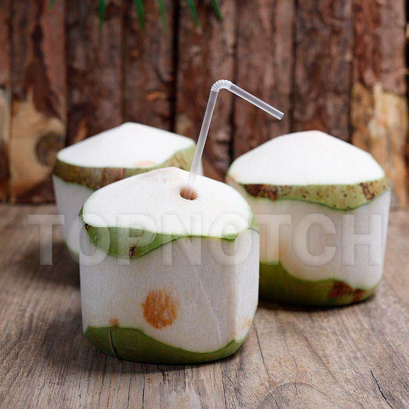 Commercial Kitchen Peeled Coconut Bottom Cutting Machine Fresh Young Green Coconuts Cutter