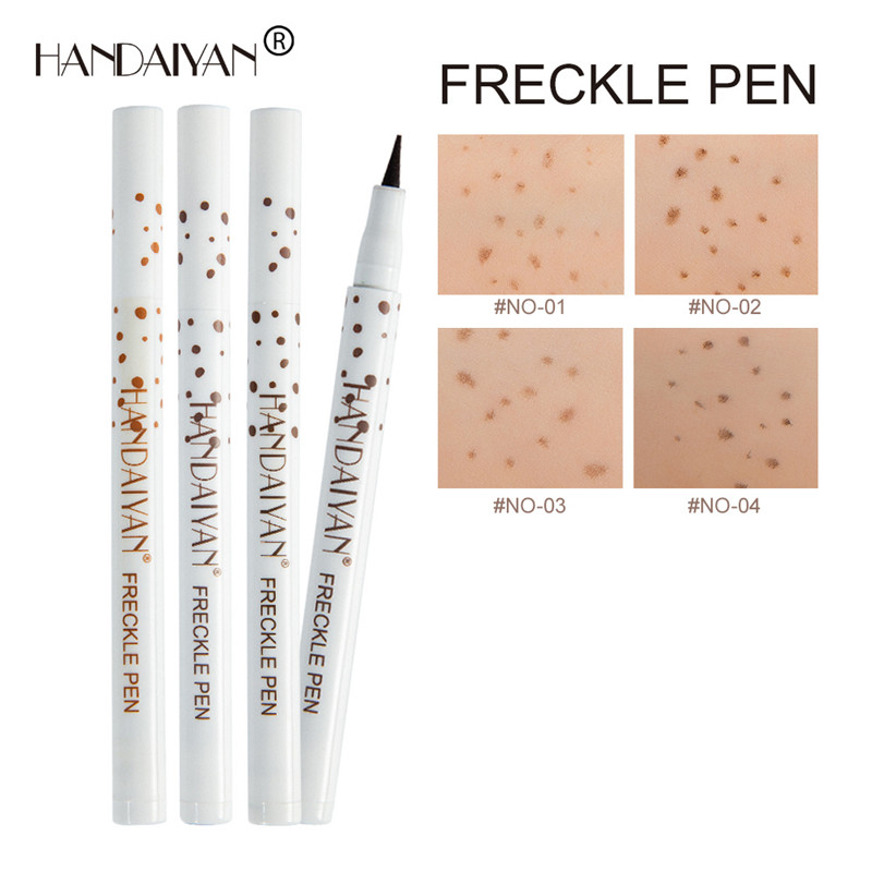 HANDAYAN Natural Lifelike Freckle Pen Soft Brown 4 Colors Makeup Dot Spot Create the Most Effortless Sunkissed Look, Mixed color
HANDAYAN Natural Lifelike Freckle Pen Soft Brown 4 Colors Makeup Dot Spot Create the Most Effortless Sunkissed Look, Mixed color