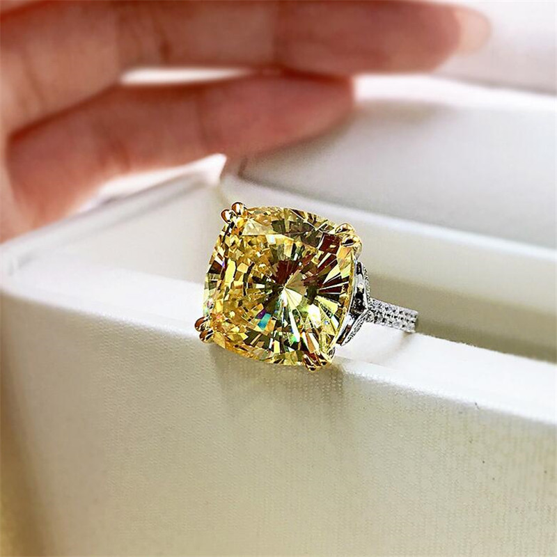 Choucong Brand Ins Top Sell Luxury Jewelry Real 100% 925 Sterling Silver Moissanite Diamond Pave CZ Eternity Women Wedding Engagement Band Ring For Lo