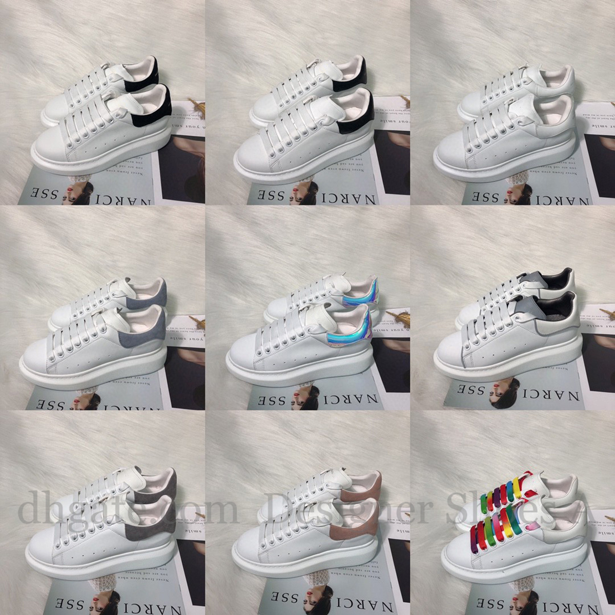 With Box Men Women Designer Casual Shoes Leather Lace Up Thick bottom Sneakers White Black Fashion mens womens Luxury velvet suede With logo Trainers Skateboard Shoe, Customize
With Box Men Women Designer Casual Shoes Leather Lace Up Thick bottom Sneakers White Black Fashion mens womens Luxury velvet suede With logo Trainers Skateboard Shoe, Customize