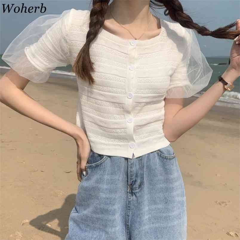 Summer Knitted Crop Tops Cardigan Women Mesh Short Sleeve O-neck Knitwear Sweater Fashion Ladies Jumpers Femme 210519, Black
Summer Knitted Crop Tops Cardigan Women Mesh Short Sleeve O-neck Knitwear Sweater Fashion Ladies Jumpers Femme 210519, Black