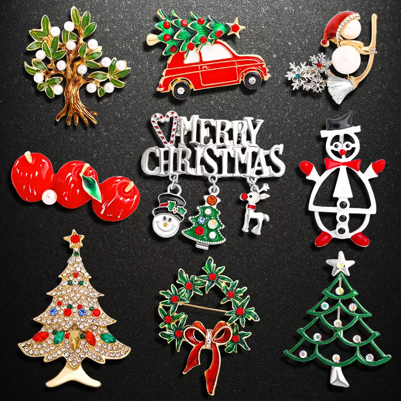 9 Pieces Christmas Brooch Pin Set Rhinestone Crystal Snowman Bells Trees Jewelry Pins
9 Pieces Christmas Brooch Pin Set Rhinestone Crystal Snowman Bells Trees Jewelry Pins