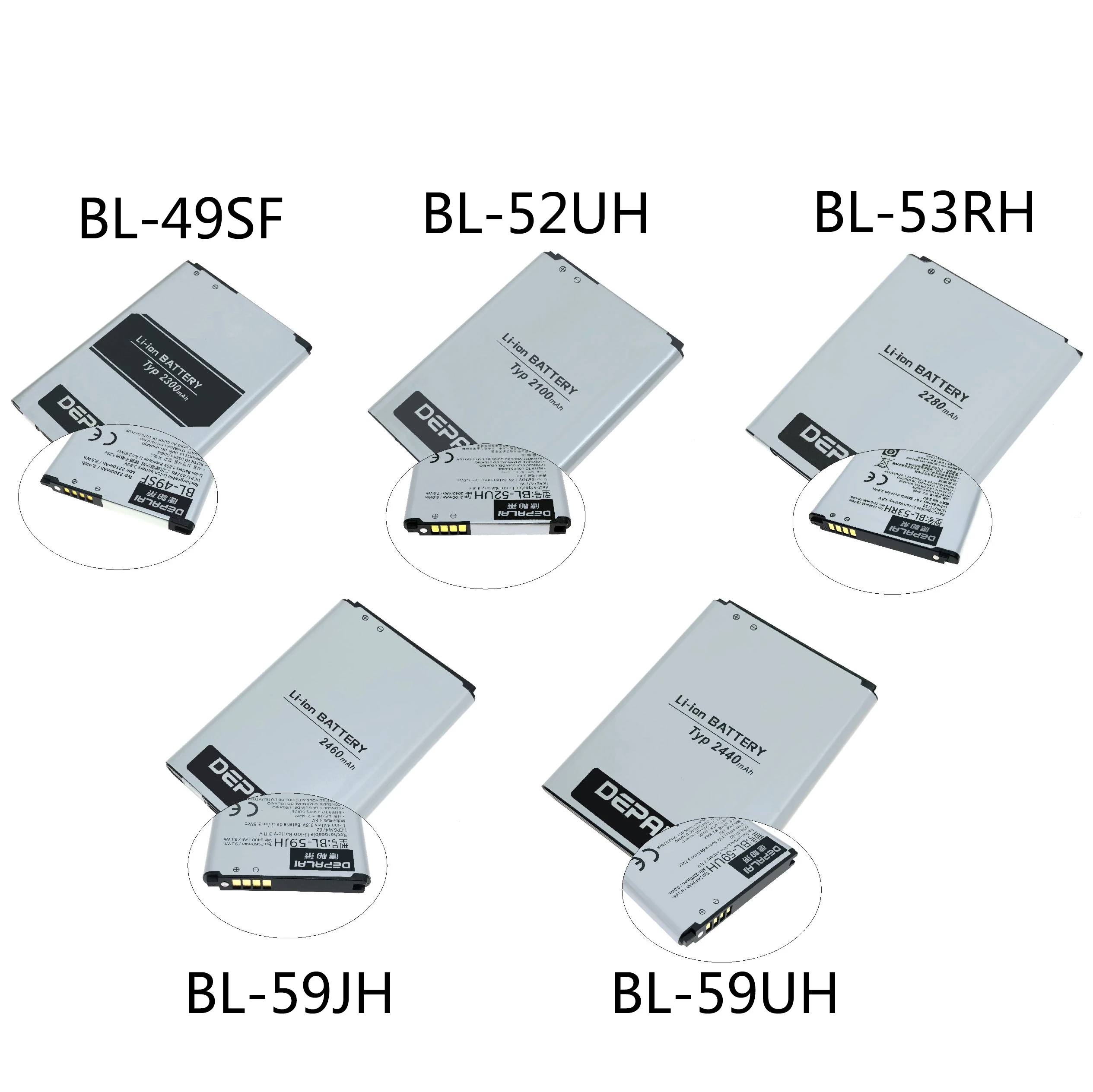 suitable for bl49sf bl52uh bl53rh bl59jh bl59uh battery h735t g4 g2 mini l65 l70 ms323 h422 d280 gj e975w l7 f3 f5 d618 mobile phone battery
suitable for bl49sf bl52uh bl53rh bl59jh bl59uh battery h735t g4 g2 mini l65 l70 ms323 h422 d280 gj e975w l7 f3 f5 d618 mobile phone battery