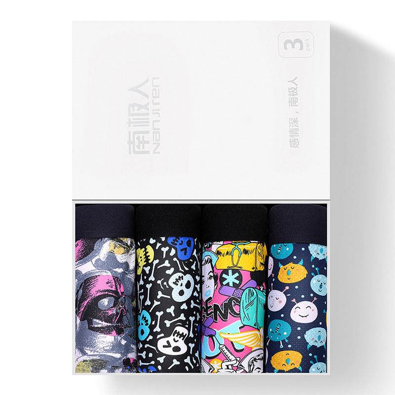 Underpants Men's Underwear Ice Silk Mesh Antibacterial Breathable Thin Boxers Cartoon Unique Trendy Boxer Shorts, Black;white
Underpants Men's Underwear Ice Silk Mesh Antibacterial Breathable Thin Boxers Cartoon Unique Trendy Boxer Shorts, Black;white