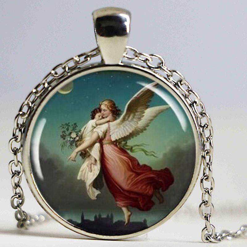 Guardian Angel Pendant, Wilhelm Von Kaulbach Art Charm, Resin Necklace, Picture Jewelry, Round Silver Color,Spiritual Gift Pendant Necklaces
Guardian Angel Pendant, Wilhelm Von Kaulbach Art Charm, Resin Necklace, Picture Jewelry, Round Silver Color,Spiritual Gift Pendant Necklaces