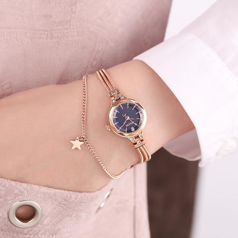 Wristwatches Women's Watch Korean Style Fashion Small Round Dial Compact Steel Band Bracelet Waterproof Lady Wrist Quartz, Silver
Wristwatches Women's Watch Korean Style Fashion Small Round Dial Compact Steel Band Bracelet Waterproof Lady Wrist Quartz, Silver