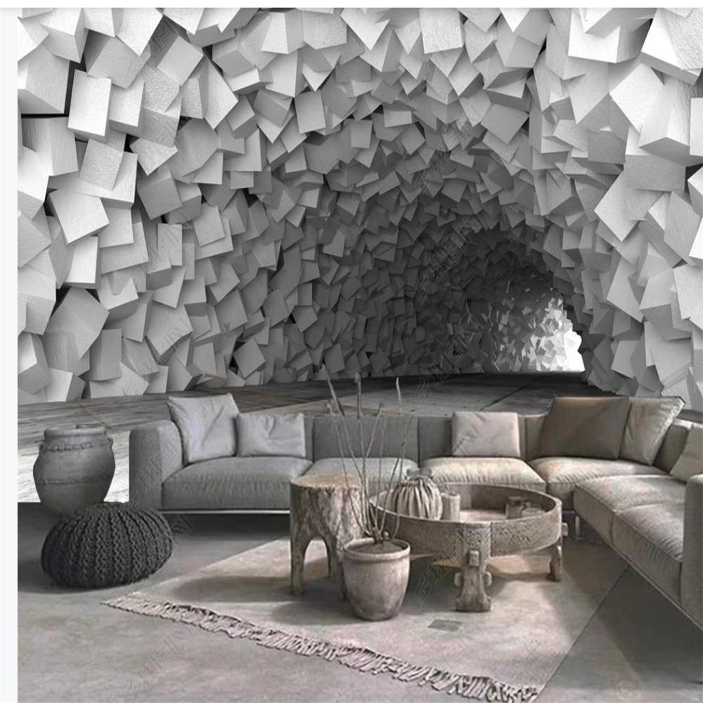 Custom wallpapers cave extension space background wall 3d murals wallpaper for living room