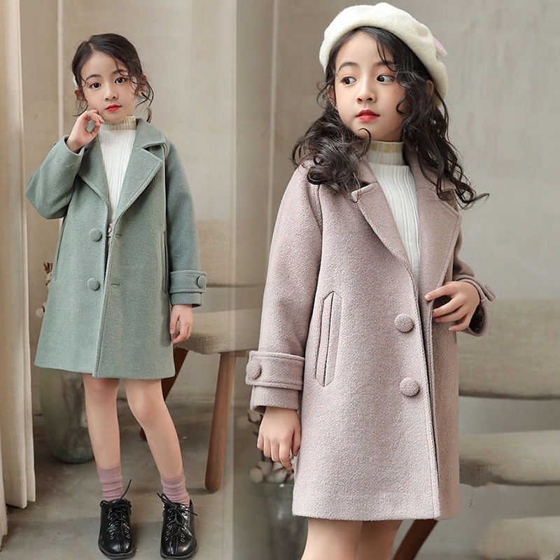 Girls Wool Coat Jacket Outerwear 2021 Pink Thicken Plus Velvet Winter Autumn Cotton School Teenagers Children's Clothing, Green
Girls Wool Coat Jacket Outerwear 2021 Pink Thicken Plus Velvet Winter Autumn Cotton School Teenagers Children's Clothing, Green