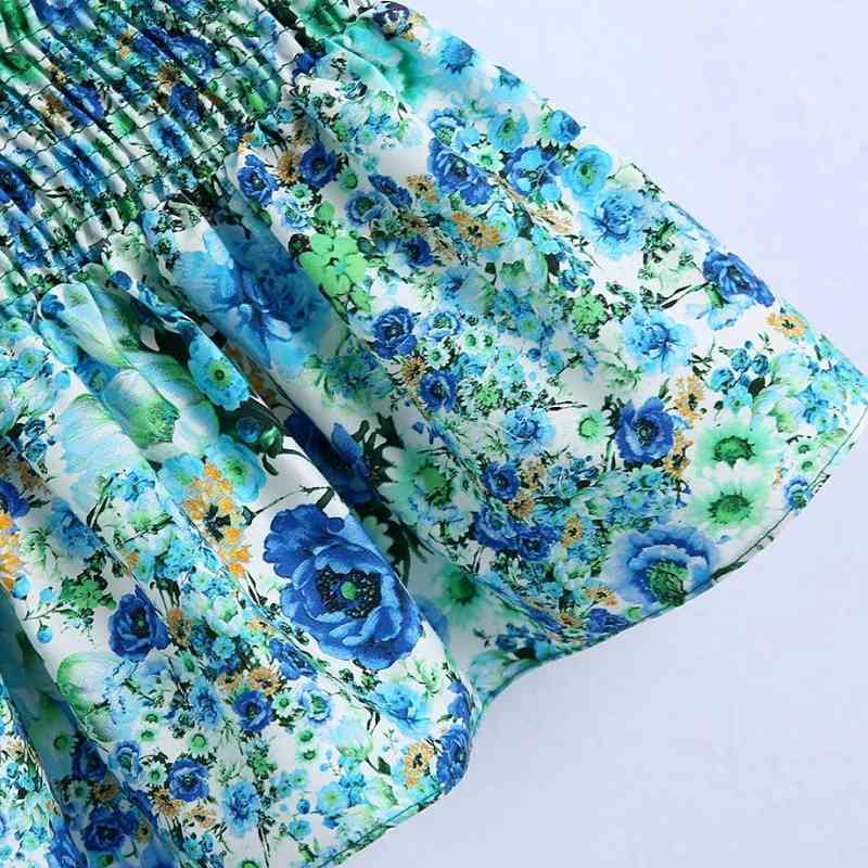 Summer Women Flower Printing Elastic Short Vest Shirt Female Sleeveless Blouse Casual Lady Slim Tops Blusas S8916 210430