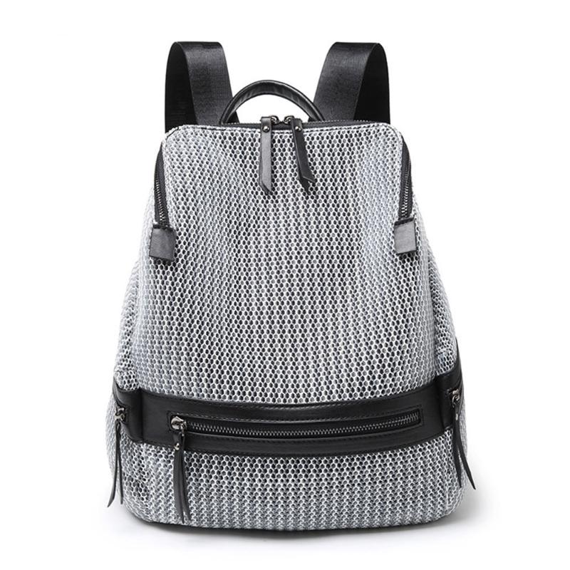 Lightweight Fashion Air Permeable Grid Women Bag Large Travel Backpack For Lady Feminina Rucksack 16 Bagpack 2021 Mochila