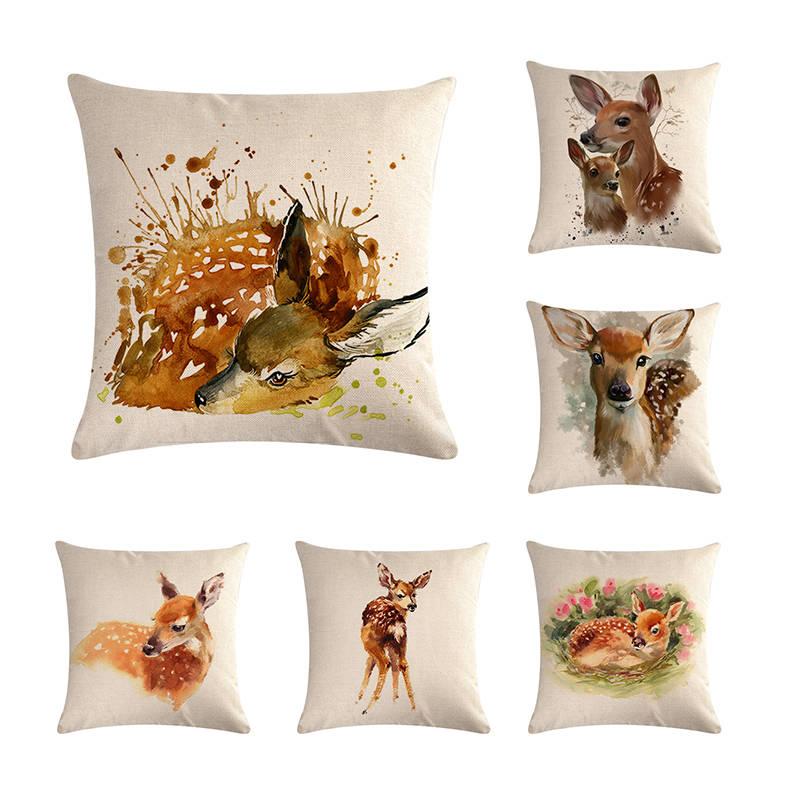 Deer Cushion Cover Animal Throw Pillow Oil Painting 18x18 Inches Pillowcase Home Decor Cushion/Decorative
Deer Cushion Cover Animal Throw Pillow Oil Painting 18x18 Inches Pillowcase Home Decor Cushion/Decorative