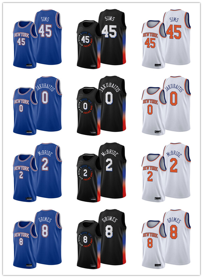 Rokas Jakubaitis 0 Quentin Grimes 8 Jericho Sims 45 Miles McBride 2 2021 Draft Basketball New YorkKnicksMen Black Edition City Jersey, Black;red
Rokas Jakubaitis 0 Quentin Grimes 8 Jericho Sims 45 Miles McBride 2 2021 Draft Basketball New YorkKnicksMen Black Edition City Jersey, Black;red