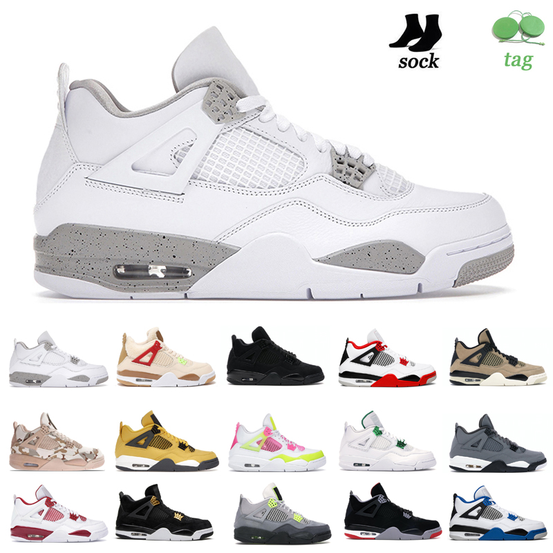 Basketball shoes 4s Retro jumpman 4 White Oreo University Blue Wild Things Black Cat Taupe Haze Sail Mens Trainer Sports sneakers
Basketball shoes 4s Retro jumpman 4 White Oreo University Blue Wild Things Black Cat Taupe Haze Sail Mens Trainer Sports sneakers