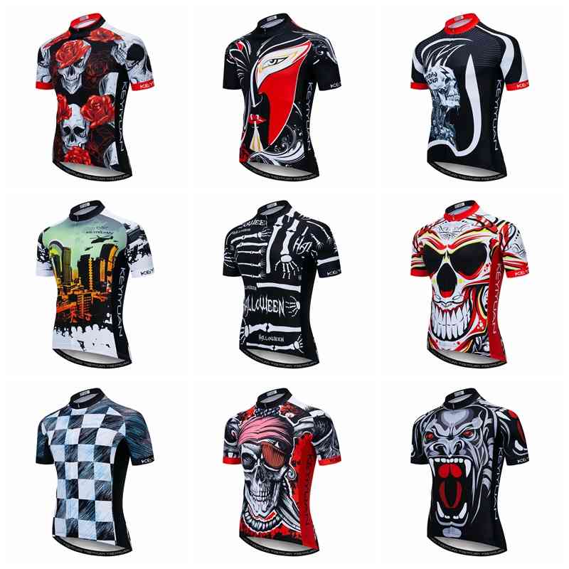 Skull Bike Shirt Summer Men Cycling Jersey Breathable Bicycle mtb Jersey Maillot Ciclismo Quick Dry Cycling Clothing Red X0503, White;black
Skull Bike Shirt Summer Men Cycling Jersey Breathable Bicycle mtb Jersey Maillot Ciclismo Quick Dry Cycling Clothing Red X0503, White;black