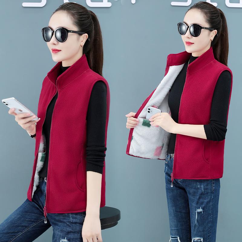 Women's Vests Autumn Winter Thickened Fleece Vest Lady Single Wear, Sleeveless Plush Zipper Stand Collar Cardigan Coat, Black;white
Women's Vests Autumn Winter Thickened Fleece Vest Lady Single Wear, Sleeveless Plush Zipper Stand Collar Cardigan Coat, Black;white