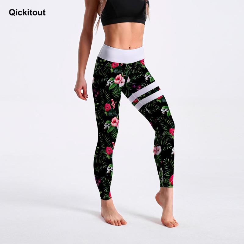 Women's Leggings Qickitout High Waist Fashion For Women Jungle Plants Palms With Flowers Printed Legging White Stripe Slim Fitness, As pic
Women's Leggings Qickitout High Waist Fashion For Women Jungle Plants Palms With Flowers Printed Legging White Stripe Slim Fitness, As pic