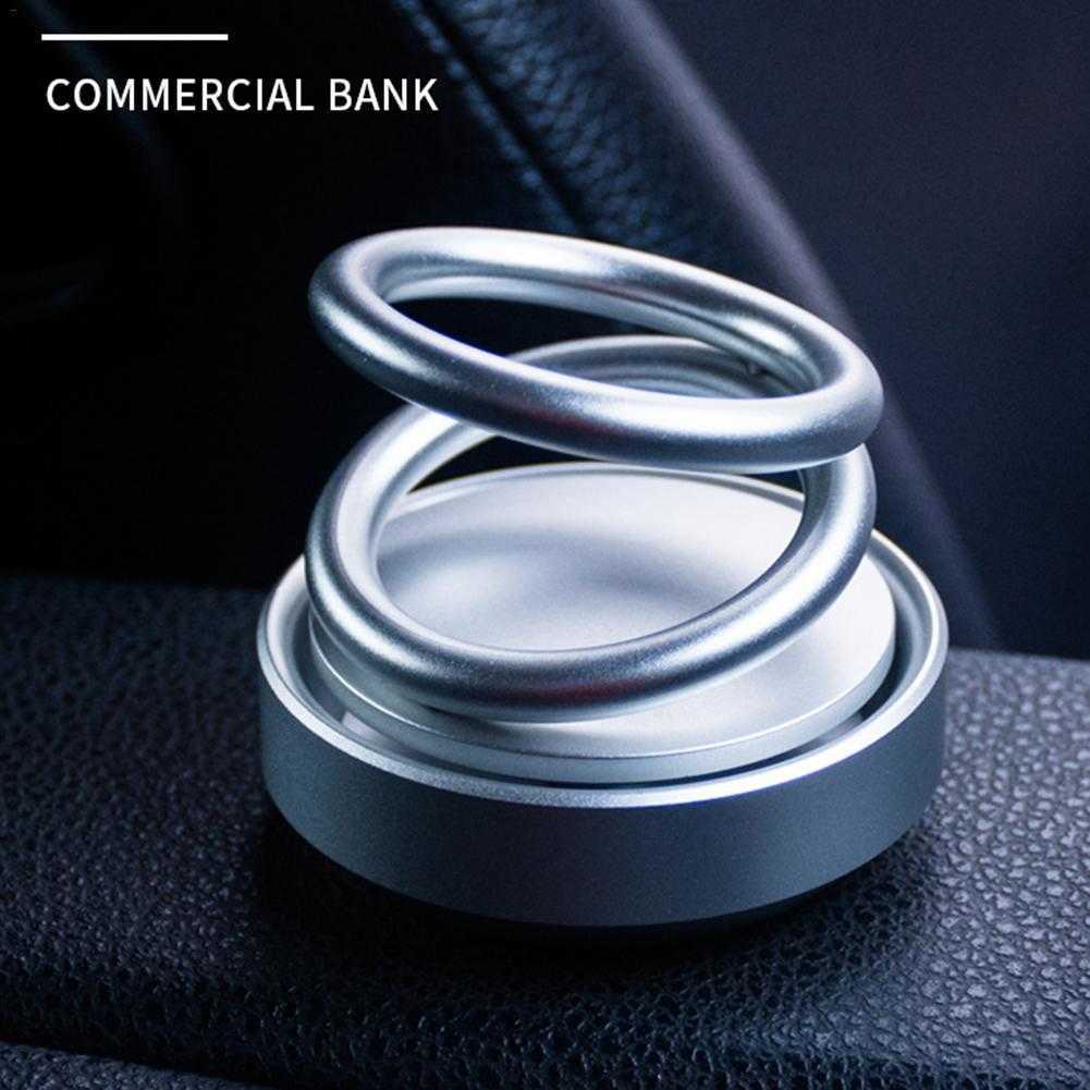 Home Gift Scent Ornament Fragrance Office Decoration Rotating Designed Double Ring Air Freshener Perfume Fashion New Arrive Car