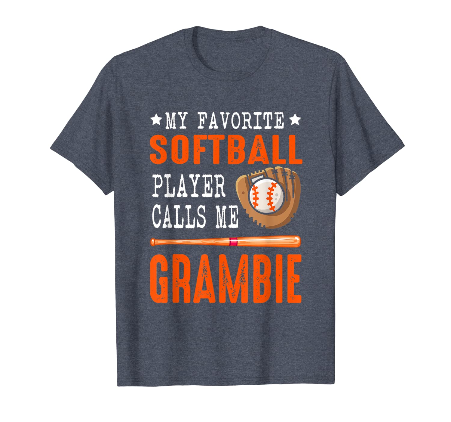 my favorite softball player call me grambie funny shirt, White;black