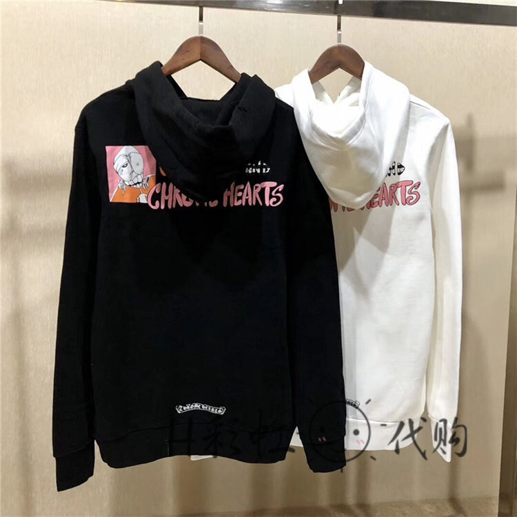 Brand Chrome Chao Hearts Croxin Horseshoe Cartoon Graffiti Letter Printed Hoodie, White;black
Brand Chrome Chao Hearts Croxin Horseshoe Cartoon Graffiti Letter Printed Hoodie, White;black