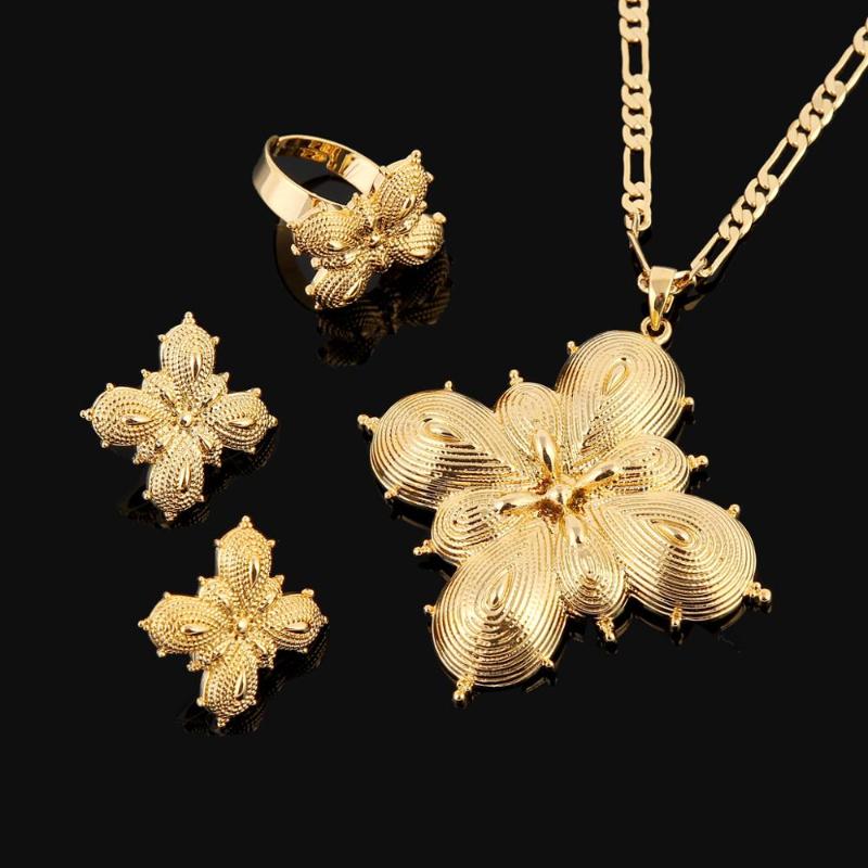 Earrings & Necklace Ethiopian Jewelry Set 24k Gold Color African Trendy Bridal Habesha Ethiopia Women Wedding Sets, Silver
Earrings & Necklace Ethiopian Jewelry Set 24k Gold Color African Trendy Bridal Habesha Ethiopia Women Wedding Sets, Silver