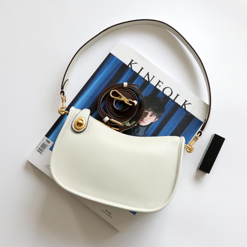 Retro Classic Evening Bags Luxury For Women Fashion Small Armpit Bag Saddle Pattern Cow Leather Ladies Shoulder