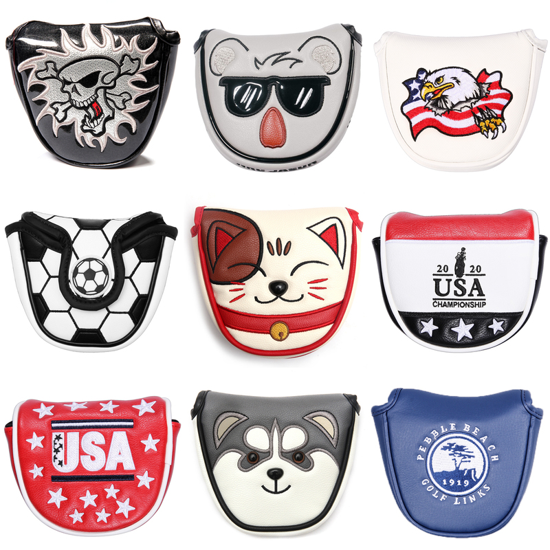 Magnetic Closure Customized Golf Mallet Putter Covers Headcover Synthetic Leather Multi Style Color 220310
Magnetic Closure Customized Golf Mallet Putter Covers Headcover Synthetic Leather Multi Style Color 220310