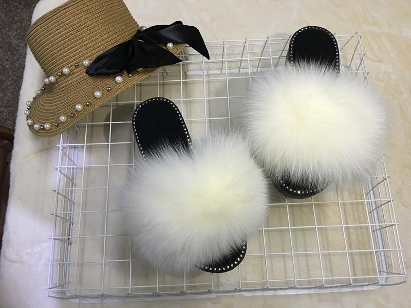 Slippers 2021 Rhinestone Women Fur Luxury Real Beach Sandal Shoes Fluffy Comfy Furry Flip Flops, Black
Slippers 2021 Rhinestone Women Fur Luxury Real Beach Sandal Shoes Fluffy Comfy Furry Flip Flops, Black