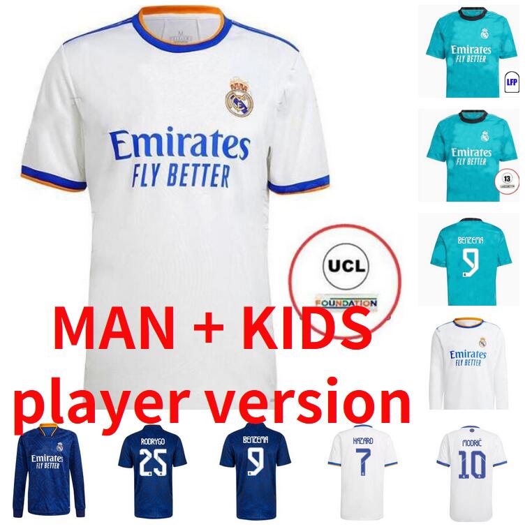 adult kids woman 21 22 Real Madrid third Soccer Jerseys vest Player version HAZARD SERGIO RAMOS KROOS Camiseta de futbol 2021 2022 Long slee, Black;yellow
adult kids woman 21 22 Real Madrid third Soccer Jerseys vest Player version HAZARD SERGIO RAMOS KROOS Camiseta de futbol 2021 2022 Long slee, Black;yellow